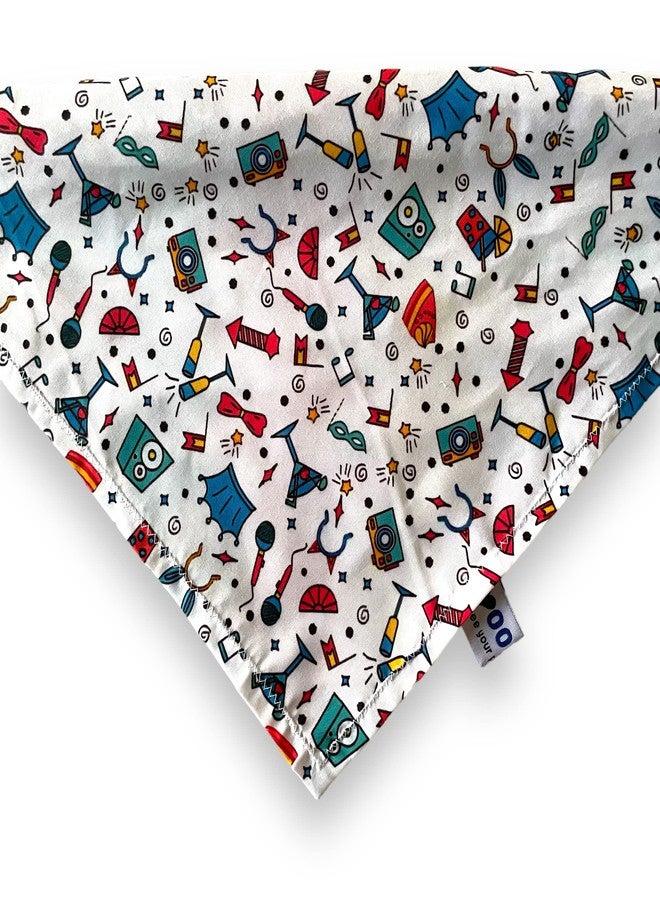 W Brings Birthday Special Dog Bandana/Scarf This Stunning Gorgeous Design Dog Bandana Scarf is Perfect Styling Accessory for Dogs Large, Medium & Small. 1 Size Fits All. - Image 5